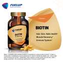 BIOTIN 10000 mcg, 60 veg caps