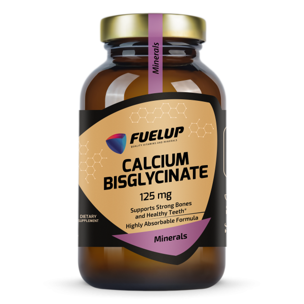 Calcium Bisglycinate 125mg, 120 Veg. Caps.