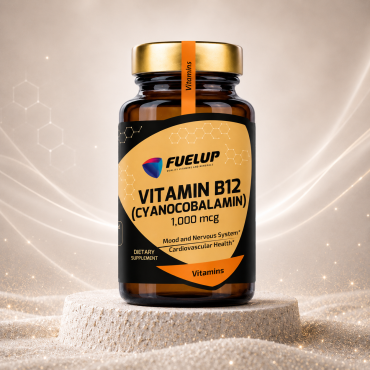 Vitamin B12 (Cyanocobalamin) 1000 mcg, 100 tabs.