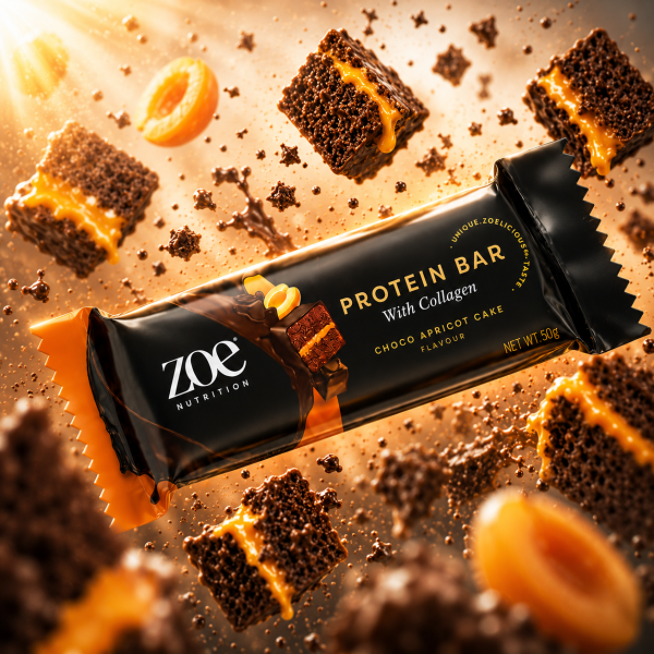 Protein Bar Zoe, Choco Apricot Cake 20x 50gr